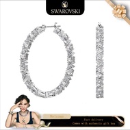 Swarovski (New)Fashionablewomensearrings S925 sterling silver Triangle Swarovski White Crystal Mille