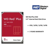 WD Western Digital Red Plus NAS 3.5" Hard Drive (8TB / 10TB / 12TB / 14TB) SATA 6Gb/s 512MB Network 