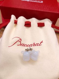 Baccarat x bearbrick earrings 水晶耳環