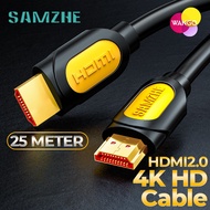 SAMZHE 25 Meter 4K HDMI Cable HD 3D Stereo Video Gaming for PC Laptop TV Projector TV Box