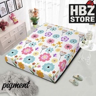 Floral Zippered Foam Mattress Cover (80x200-180x200)
