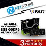 PALIT GEFORCE RTX 4060 INFINITY 2 8GB GDDR6 GRAPHIC CARD - NE64060019P1-1070L