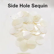 Sequins - Side Hole (5 gram / 50 gram)  - OFF WHITE