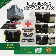 Honda Adv150 Motor Box 57l 47l 45l 37l Jbstyle Topbox Storage Box Black High Quality Waterproof Box 