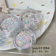 Adhere laLinh Korean pastel round heart star nail accessories