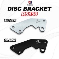 PHOMSU DISC BRACKET HONDA RS150 RS 150 R  RS150R ALLOY [ BLACK / SILVER ] SIZE 267MM 267 MM DISK BRA