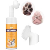 Paw Cleaner for Dogs & Cats, No-Rinse Foaming Pet Foot Washer with Built-in Scrubber Brush for Dirty