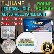 [Local Seller] 10 Pcs LED Downlight Adjustable Light Panel Ready Stock 15w 20w 6''  8"Square Round D