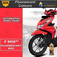 Diton Premium FP9015 Fluorescent Red Colour Motorcycle Spray Paint 400ml