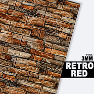 Big Size Wallpaper Room Design For Cement Wall 70x77cm 3d Retro Brick Foam Sticker Waterproof Adhesi