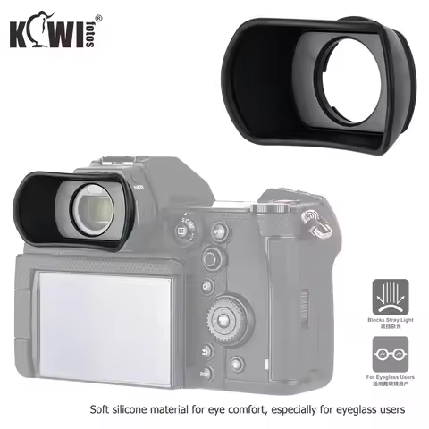 Soft Silicone Long Camera Eyecup Special for Panasonic DC-S1H S1R S1 Replaces Panasonic DMW-EC6 View