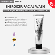 MS GLOW MEN Paket Basic Free Pouch Skincare Pria Pencerah Wajah Penghilang Jerawat untuk Pria Penghi