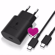 ORIGINAL SAMSUNG FAST CHARGING CHARGER Type C TO Type C 25 Watt and 45 Watt