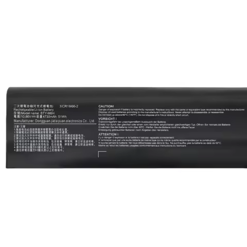 New 10.86V 51Wh BTY-M6H Laptop Battery For MSI GE62 GE72 GP62 GP72 GL62 GL72 PE60 PE70 MS-16J4 MS-16