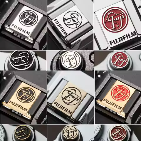 Metal Hot Shoes Cover Shutter Release Button for Fujifilm X100VI X-T50 X-T5 XM5 X-T30 Xpro3 X100F X-