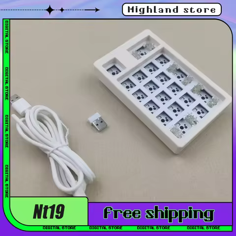 Nexttime Nt19 Numpad Bluetooth 2.4G 3 Mode Numeric Keypad Gasket Hot Swap Rgb Next Time PC Mini Mech