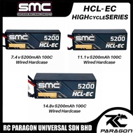 SMC Racing HCL-EC (High Cycle Life Economy) Series 7.4v 2s 11.1v 3s 14.8v 4s 5200mah Lipo Battery Ha