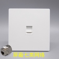 White Type 86 Shielding Type 7 Network CAT7 Network RJ45 Computer Network Information Type 7 Mega Ne