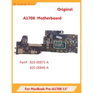 HUI A1708 Laptop Motherboard For MacBook Pro 13" Logic Board  820-00840-A  820-00875-A  i5/i7 CPU 20