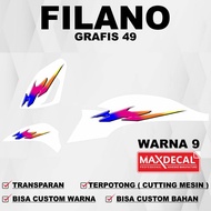 Filano Transparent Graphic Motorcycle List Sticker 49 Filano Graphic Motorcycle List Sticker 49