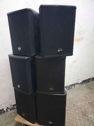 (8pcs)QUAD Forum 8"+10"  two-way speaker system 8隻喇叭