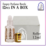Empty Perfume Bottle Roll-On (12PCS In a Box) 3ml/6ml/12ml