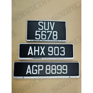 Car number plate aluminium press (Kereta aluminium plate ketuk) with frame *standard JPJ*