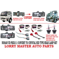 HID BALLAST SET WITH HEAD LAMP SUITABLE FOR NISSAN UD TRUCK PKD214 MK211 CRYSTAL TYPE (MODIFY TYPE) LORRY TRUCK