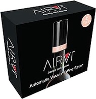 AirVi Automatic Vacuum Wine Saver Pump, Electric Wine Stopper, Removes Air and Keeps Wine Fresh, Gift for Wine Lovers, Premium Wine Accessory (Gold)