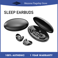 Mezone D90 Wireless Earphones Sleep Soundly with Bluetooth Earbuds Headphones Noise Cancel Long Standby Time LCD Display Earbuds with Built-in Mic Sleeping Mode Headset for xiaomi oppo vivo huawei samsung