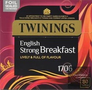 重磅 TWININGS 特濃STRONG 早餐茶 英國進口英國國內版 80入茶包 盒裝