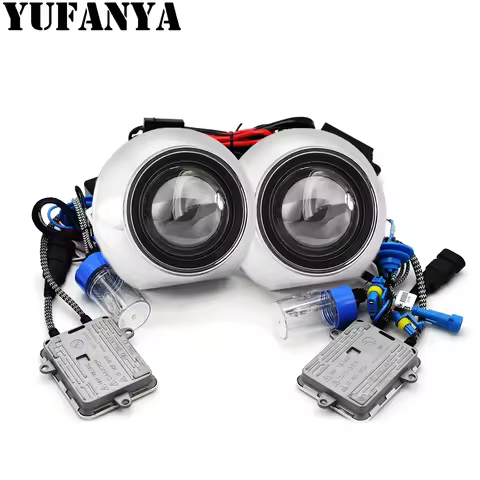 2.5 Inch Mini Hid Bi Xenon Projector Lens 55w Xenon Ballast 5000k H1 Bulb Car Assembly Kit Fit H4 H7