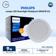 LED Downlight Pack of 4 DN027B G3 Philips D125 9W White 6500K