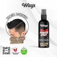 Ways pomade spray minyak rambut semprot pria wangi basah spray liquid cair 75ml bikin klimis dan gan