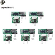RL 433 Mhz Superheterodyne  Receiver and Transmitter Module Wireless Module Diy Kit Antenna