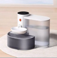 創新免濾芯貓狗飲水器飲水機傾倒式設計 無線自動飲水器-白色