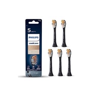 (Genuine)Philips Sonicare Electric Toothbrush Dental Plaque Removal A3 Premium All-in-One Brush Head Regular Black 5 Brushes (15-month supply) HX9095/96