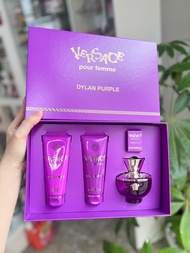 Giftset nước hoa versace dylan purple 100ml 5ml dưỡng thể và sữa tắm trọn bộ siêu cưng thơm dai quyế