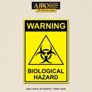 Biological Hazard - Acrylic Vinyl Sticker/