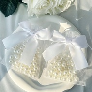10/20ชิ้น ถุงผ้าตาข่าย Organza โปร่งใส ขนาด 9ซม.*12ซม. ถุงผ้าตาข่ายโบว์หวาน สำหรับถุงเก็บเครื่องประด