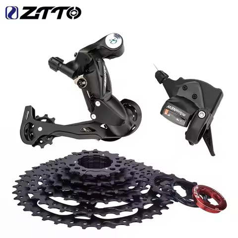 ZTTO MTB 8 Speed Shifter GroupSet 1X8 Shifter Rear Derailleur 8V 11-36T/40T/42T/46T Cassette 8S Curr