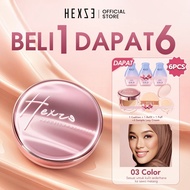 HEXZE Cushion Foundation Concealer 03 Color, Oil Control, High Coverage, Natural Radiant Finish, 15g