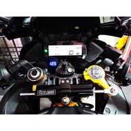 YAMAHA R15 V3 / V4 HANDLE DAMPER BRACKET CNC / FORK STABILIZER BRACKET / HANDLE STEERING DAMPER BRAC