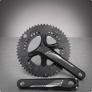 Road Bike Crankset 7075 Aluminum Alloy Integrated Crankset Chainset 53/39T 2x11-Speed
