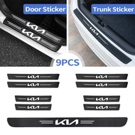 Car Door Trunk Threshold Strips Sticker Carbon Fiber Vinyl Wraps Protector For KIA EV6 GT Sportage R