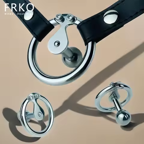 FRKO Inverted Sissy Men Chastity Cage Flat Lock Cock Cage With Metal Protaste Ball Chastity Belt Dev