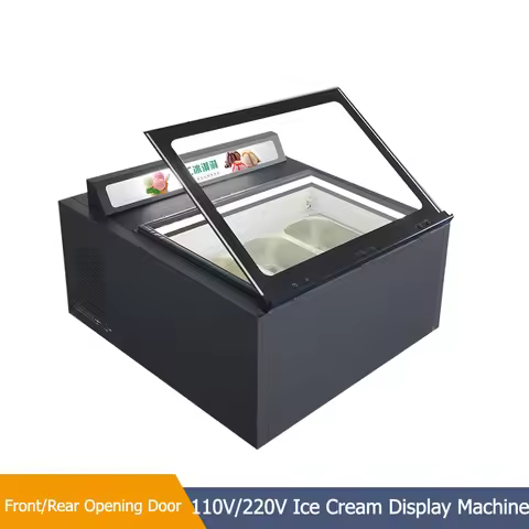 High Quality for Sale Mini Countertop Gelato Display Freezer Very Small Freezer Ice Cream Showcase
