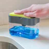 อุปกรณ์เครื่องกดน้ำยาล้างจาน มีฟองน้ำในตัว ที่กดน้ำยาล้างจาน กล่องใส่น้ำยาล้างจาน ใช้งานง่าย มีฟองน้ำให้ •คละสี•