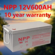 NPP Solar Battery 12V 600AH Deep Cycle ระบบไฟบ้านต้นแบบ Net Zero Energy ใช้คู่แผง 6kW 10 ปีประกัน พร