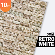 Retro Design 70x77cm Wallpaper Adhesive 3D Wall Sticker Big Size Brick Foam Waterproof Home Decor Fo